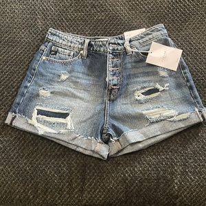 NWT KanCan high rise ladies shorts, size medium